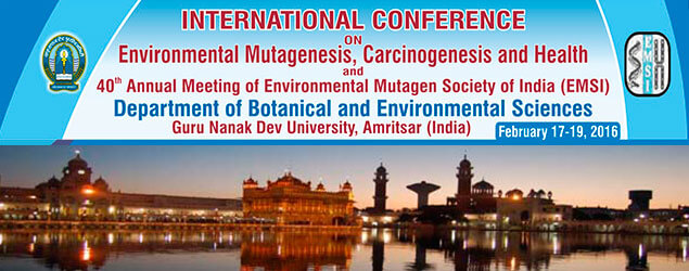 40th Annual Meeting of Environmental Mutagen Society of India (EMSI 2016)