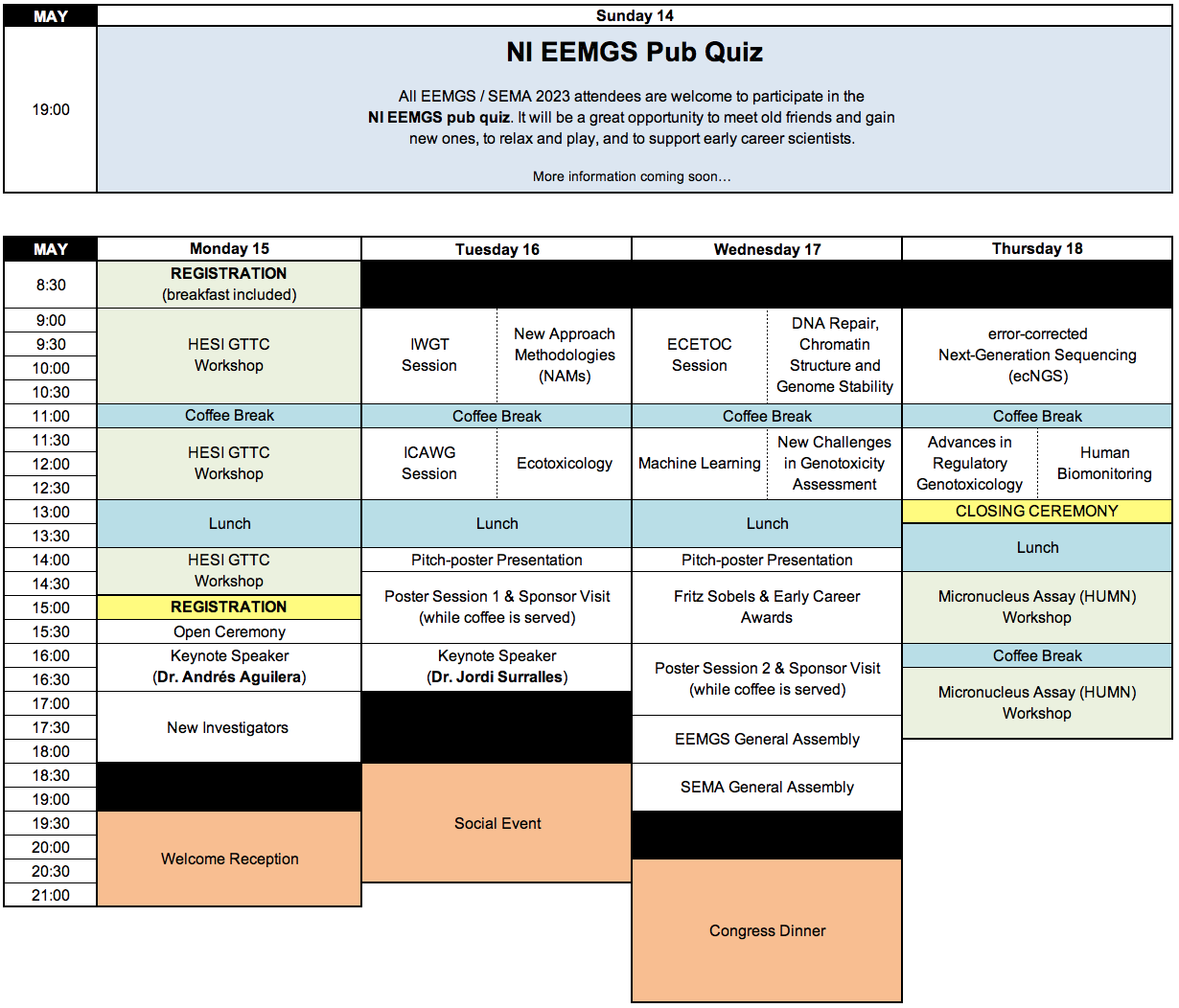 EEMGS 2023 Provisional Programme