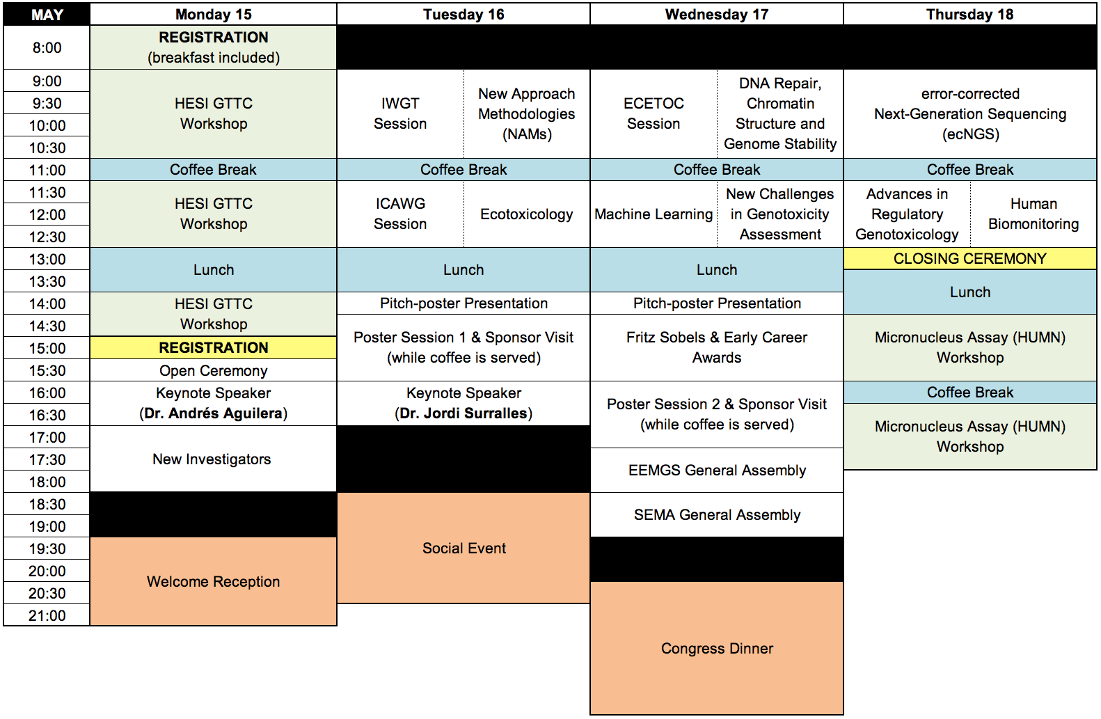 EEMGS 2023 Programme Overview